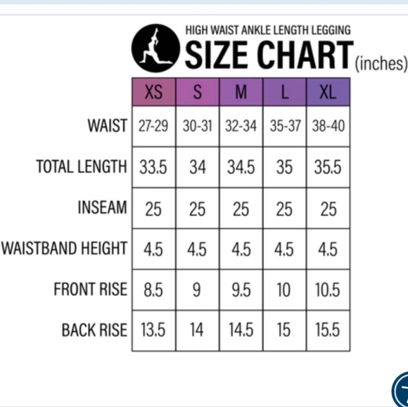 Reflex YOGA-LIC-IOUS LUX High-Rise Ankle Legging Frosted Lilac Size M - Picture 8 of 8